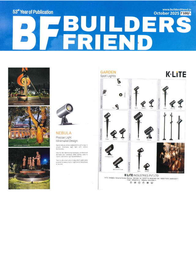 Builders Friend - October - 2025